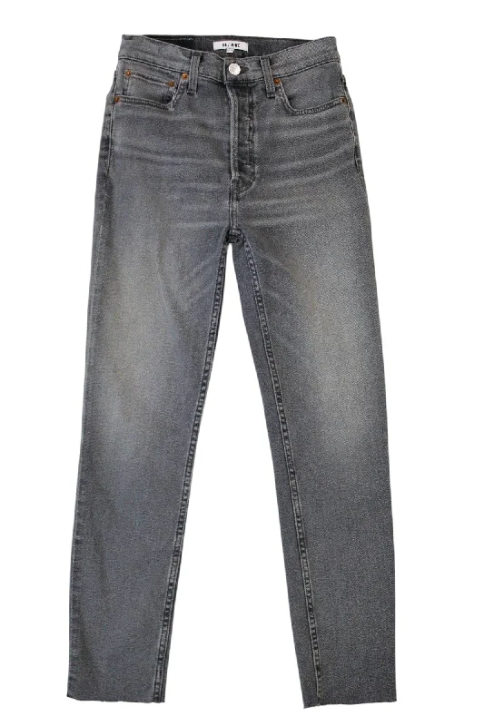 Re/Done - Grey Skinny Jeans Bold Women's Statement