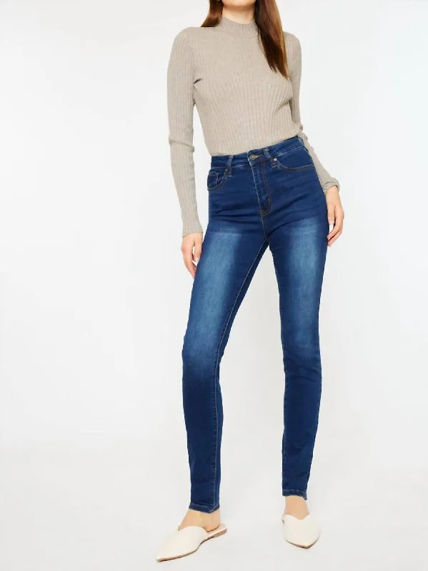 High Rise Super Skinny Jeans In Dark Wash Refined Women's Velvet