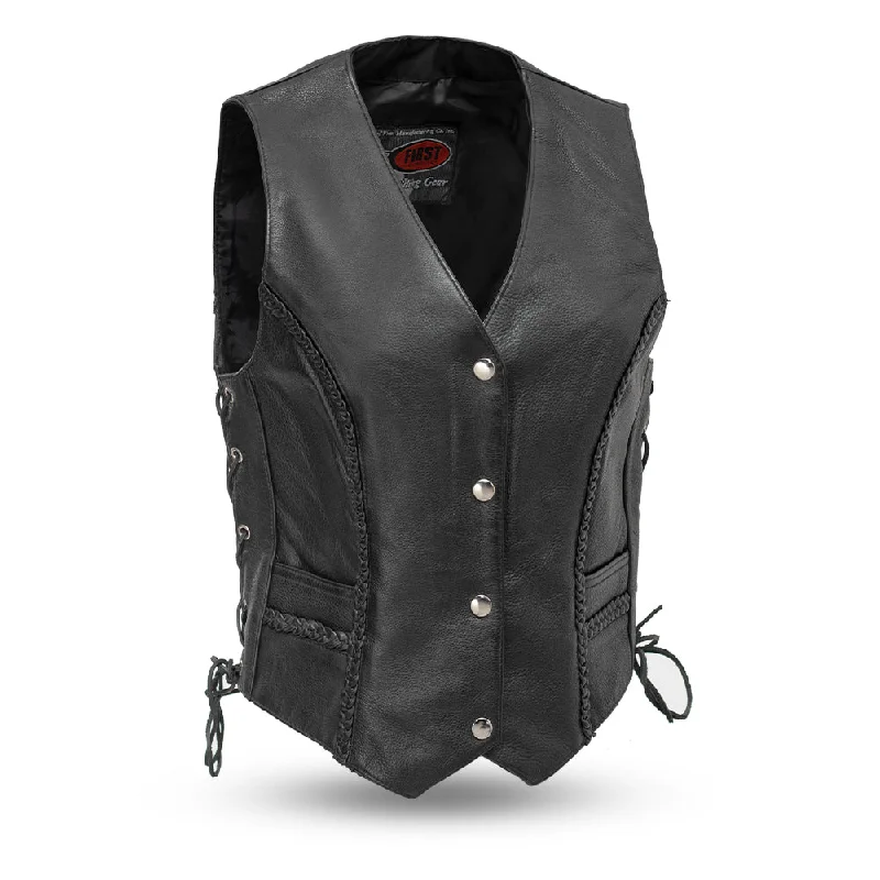 Trinity Women's Motorcycle Western Style Leather Vest Confident Women's High - fashion Trinity Women's Motorcycle Western Style Leather Vest Confident Women's High - fashion