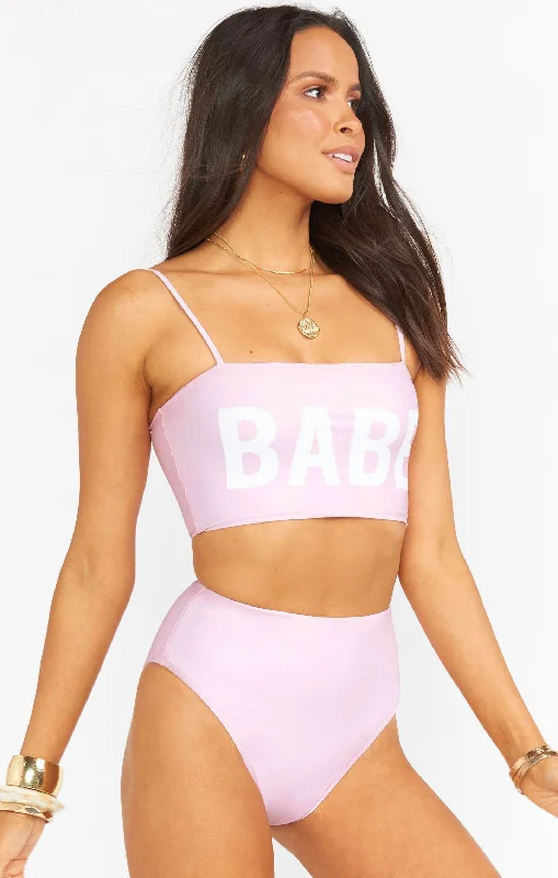 Palma Bottom ~ Pastel Pink Geometric