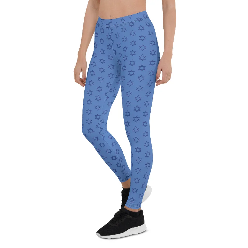 Hanukkah Print Leggings Cozy Women's Winter