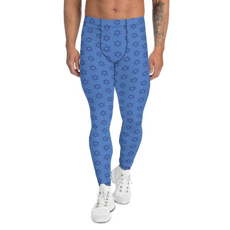 Hanukkah Print Men's Leggings Contemporary 