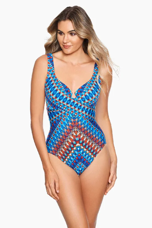 Nepali Criss Cross Escape One Piece Swimsuit Relaxed Women's Beachy