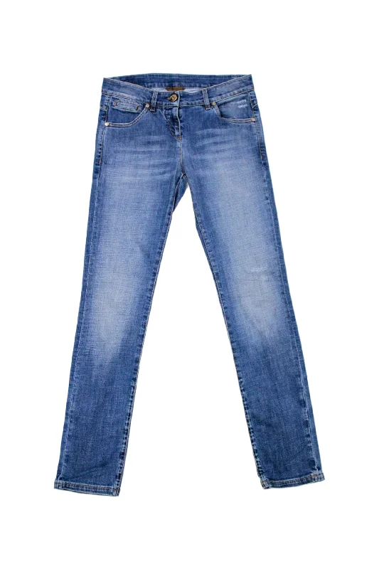 Brunello Cucinelli - "Skinny Fit" Jeans Artistic Women's Hand - painted