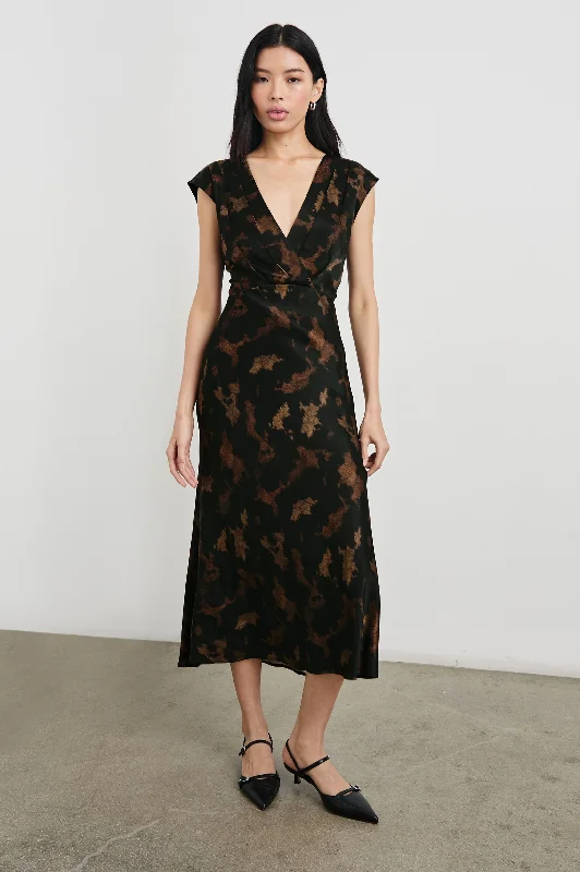 ODELLA DRESS - DIFFUSED SANDSTONE Stylish Women's Neon
