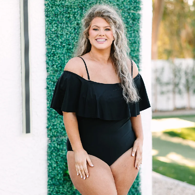 Coasting Along Swimsuit, Black Contemporary 