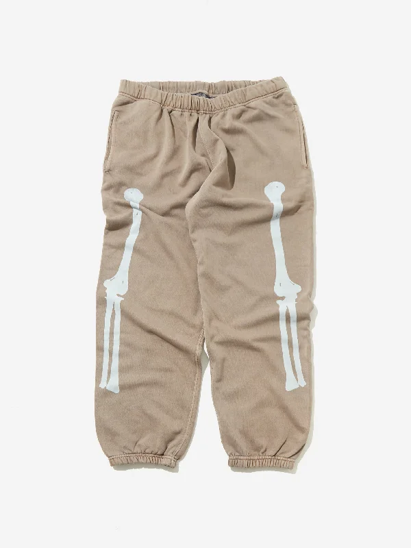 Goodhood Worldwide Bones Sweatpant - Chocolate Brown Preppy Women's College