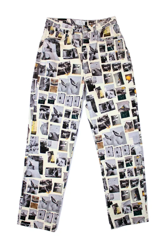 NEUW - Nico Straight "Kitty Tile" Print Jeans Modern Women's Tech