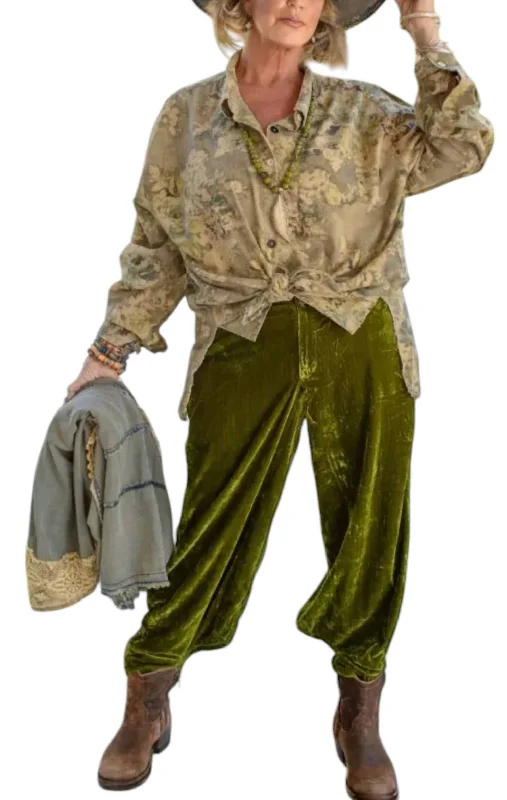 Elenor Trouser Pant In Chartreuse Refined Women's Classic 