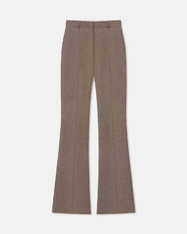 Leena - Heritage Wool Pants - Latte Refined Women's Velvet