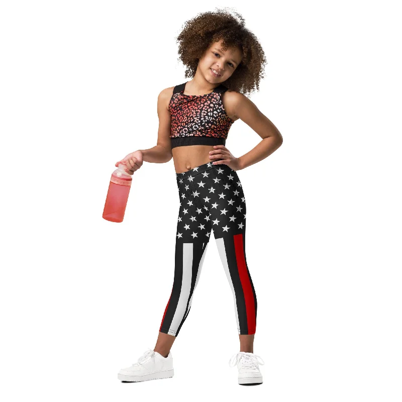 First Responder Firefighter Kid's Leggings Practical Women's Quick - dry