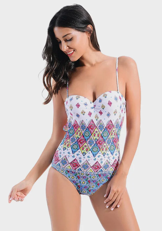 Elnon Halter Top Print One Piece Street