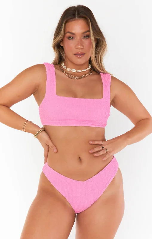 Wave Bottom ~ Bubblegum Scrunch Stylish Women's Neon