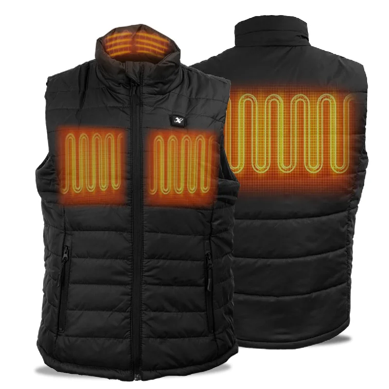 Nexgen Heat Women's NXL4301SET Puffer Black Heated Winter Vest for Outdoor Activities w/ Battery Stylish Women's Neon Nexgen Heat Women's NXL4301SET Puffer Black Heated Winter Vest for Outdoor Activities w/ Battery Stylish Women's Neon