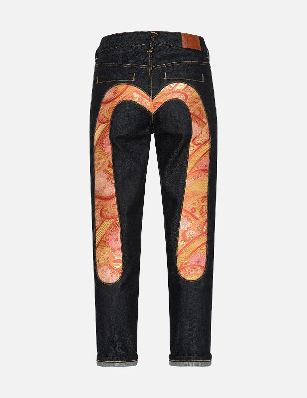 Brocade Daicock Insert Relax Fit Denim Jeans Refined Women's 
