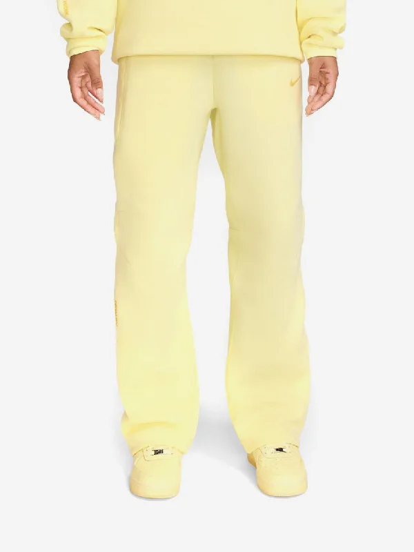 Nike Nocta Tech Fleece Pant - Citron Tint/Vivid Sulfur Feminine Women's Style 