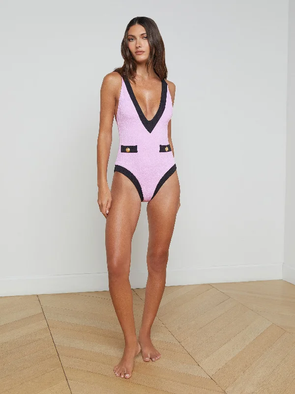 Lisa Plunge One-Piece Swimsuit Gym