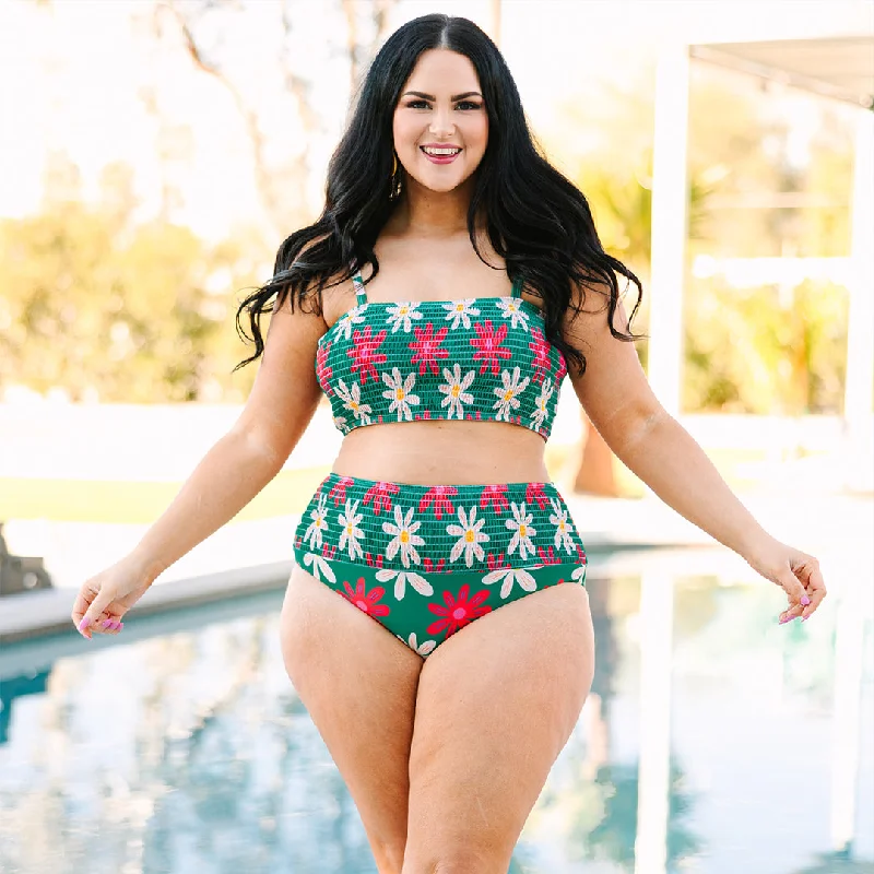 Ms. Crinkle Swim Bottom, Green purpose