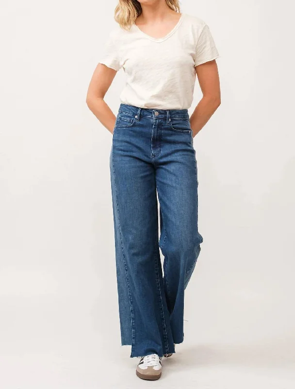 Fiona High Rise Denim In Artic Blue Scandinavian