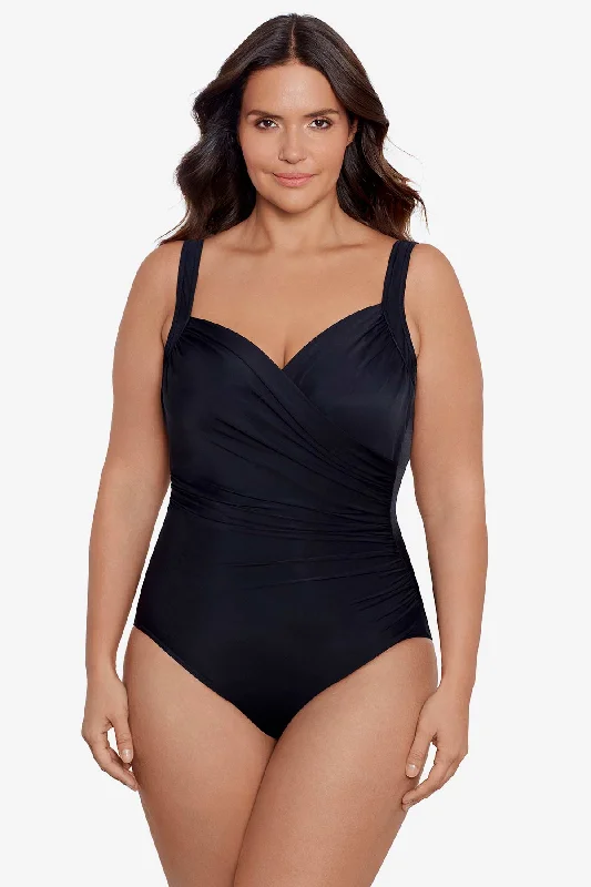 Plus Size Sanibel One Piece Swimsuit Cool Women's Distressed