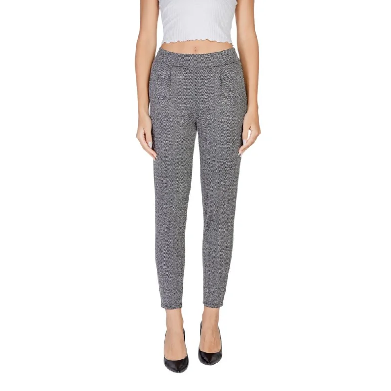 ICHI  Polyester Jeans & Women's Pant Preppy Women's College