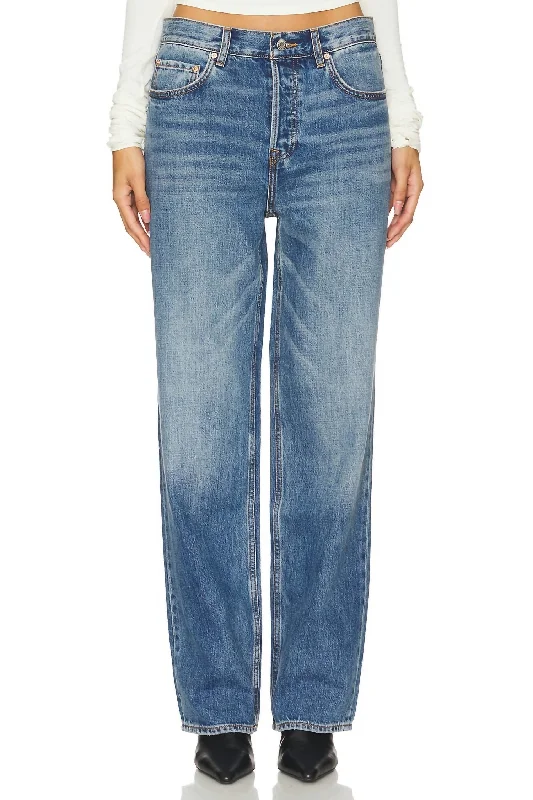 Bella Low Rise Boyfriend Jean In Gramercy Park Unique Women's Upcycled