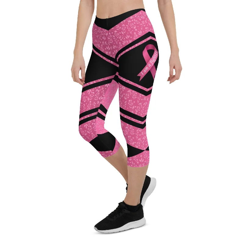 Pink Ribbon Warrior Capris Tough Women's Military - inspired