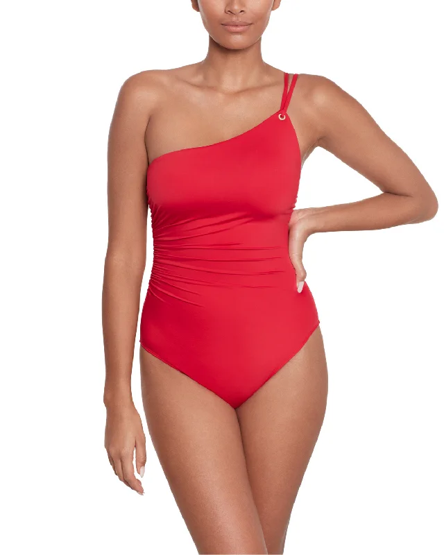 2024 Ralph Lauren Beach Club Solids One Shoulder One Piece - 20201004 performance