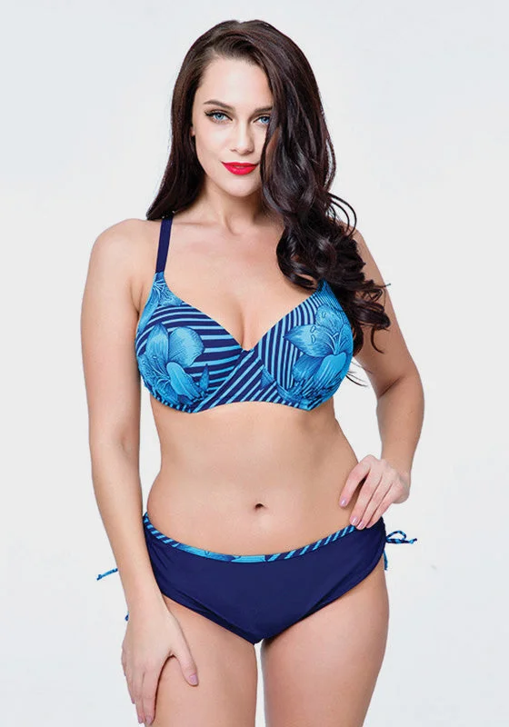Eligo Floral Print Bikini Compression