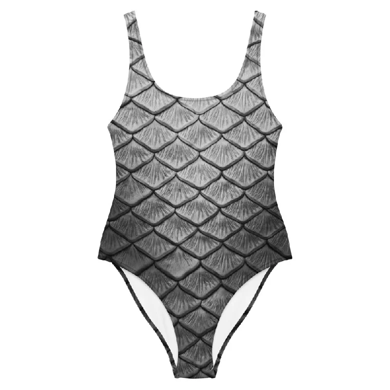 Starcrossed Silver One-Piece Swimsuit Cozy Women's Winter