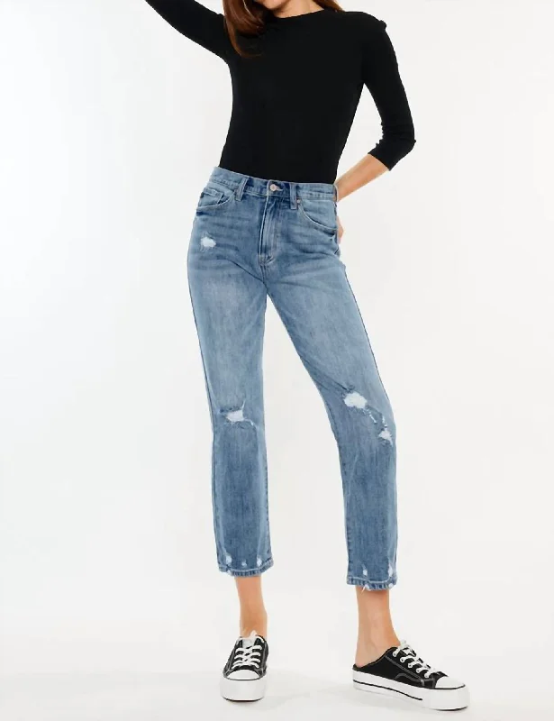 Missy High Rise Jeans In Medium Wash Earthy Women's Hemp - based