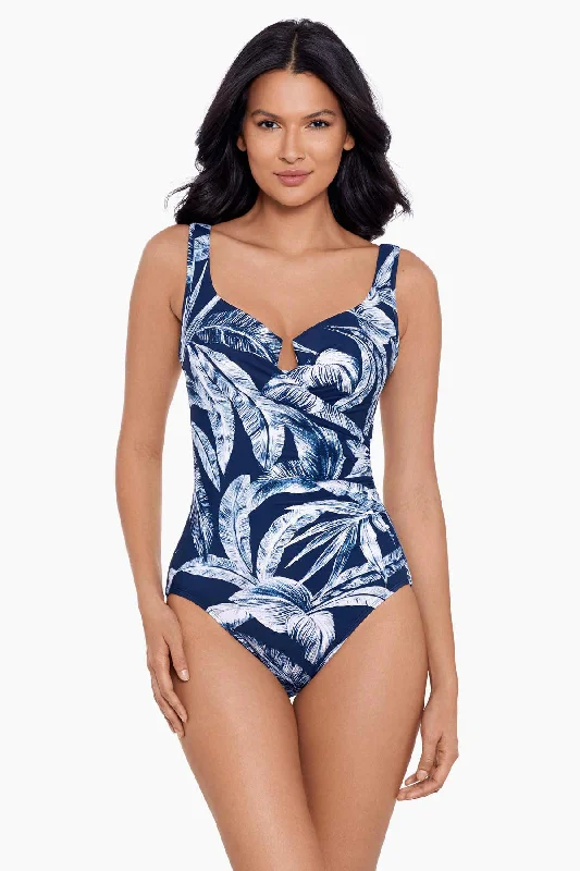 Tropica Toile Escape One Piece Swimsuit Sophisticated Women's Tailored