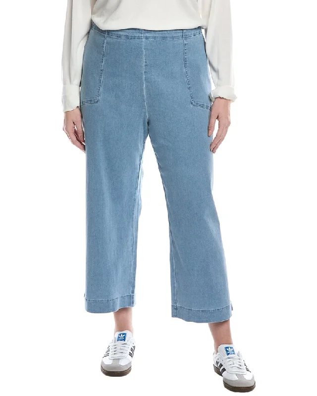 NIC+ZOE Plus All Day Wide-Leg Crop Jean Minimalist Women's Casual