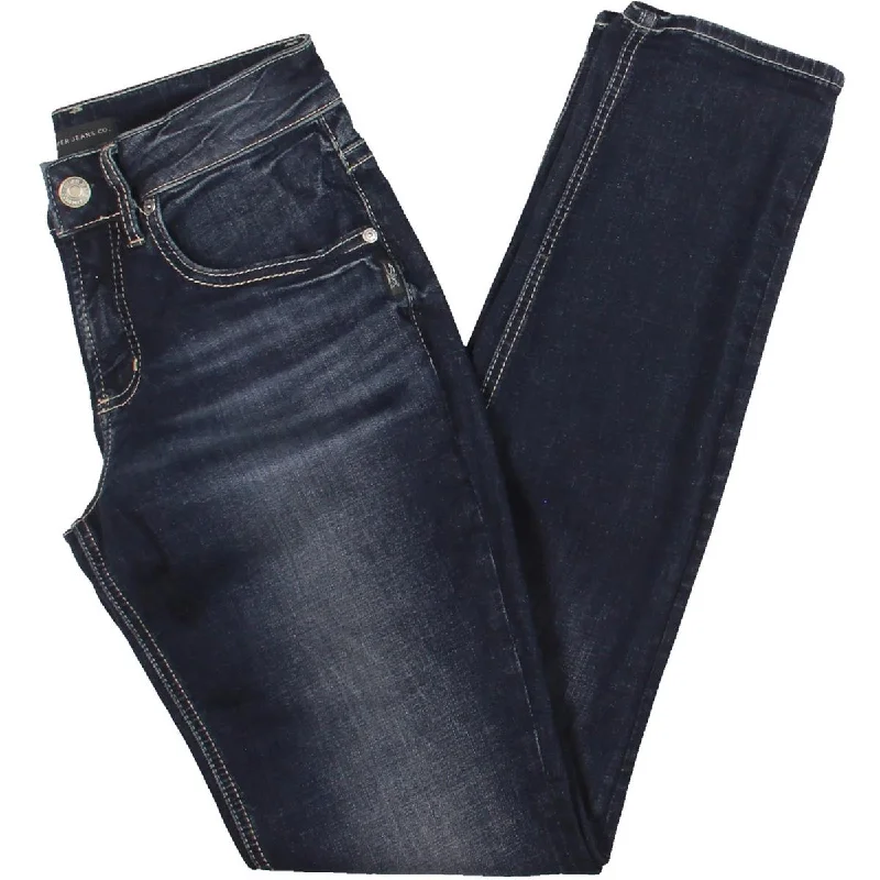 Womens High Rise Slim-Leg Boyfriend Jeans Bold Women's Statement