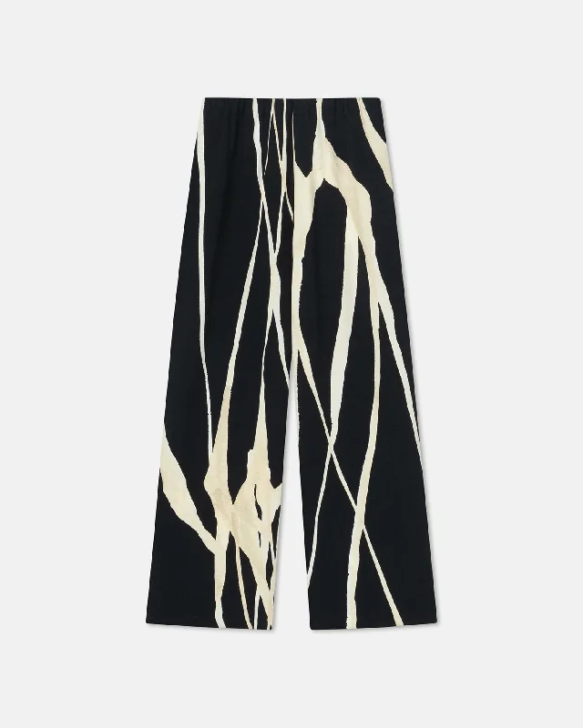 Brenda - Printed Georgette Pants - Light Fringe Modern Women's 