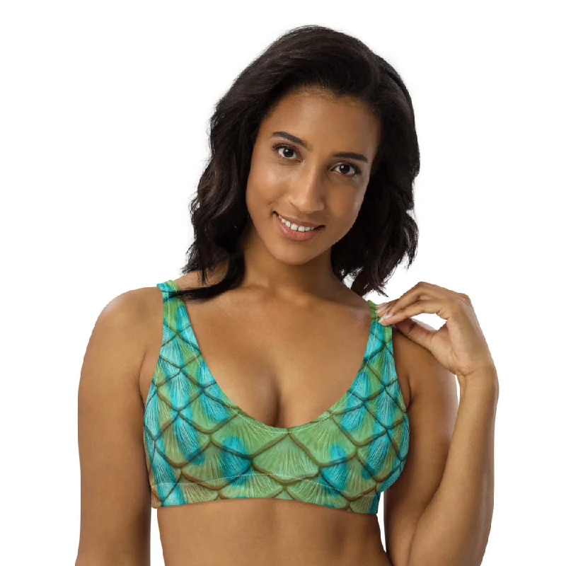 Mandarin Goby Recycled Padded Bikini Top Laid - back Women's Style