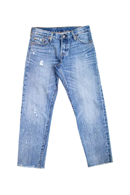 Levi Strauss & Co - Distressed Cut Off Jeans Confident Women's High - fashion
