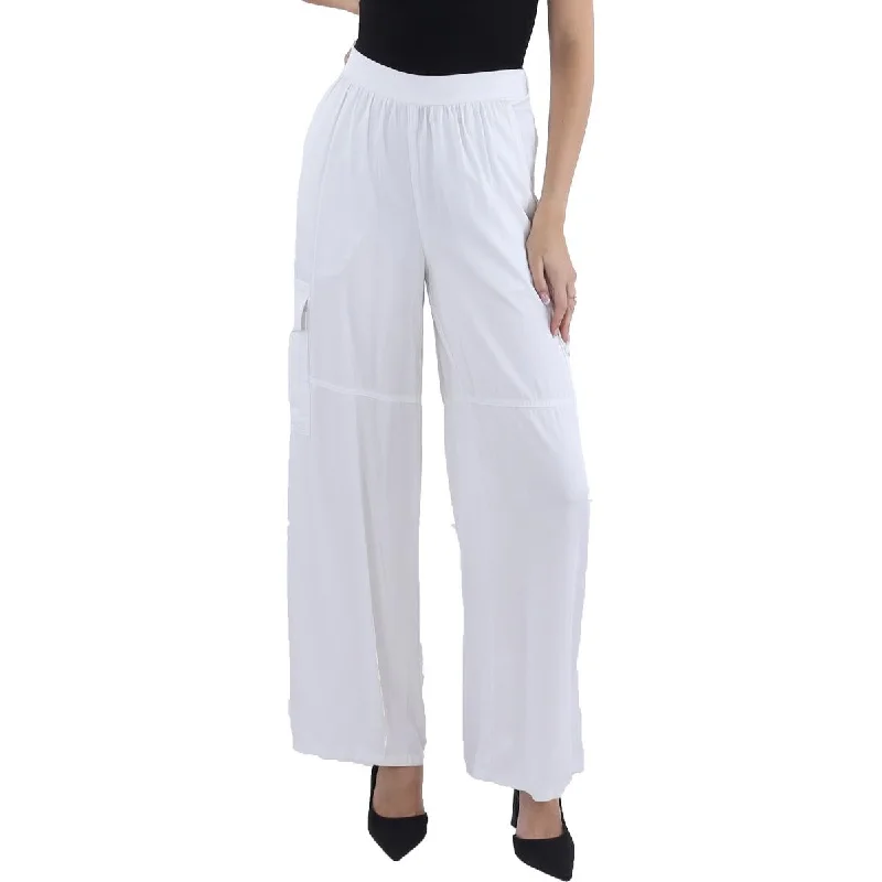 Womens Twill Pull On Wide Leg Pants Refined Women's 