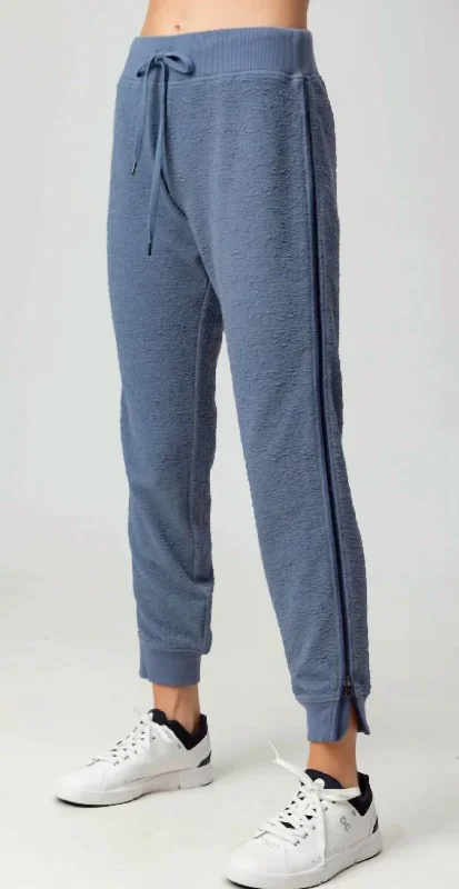 Adia Jogger In Steel Blue Sustainable Organic