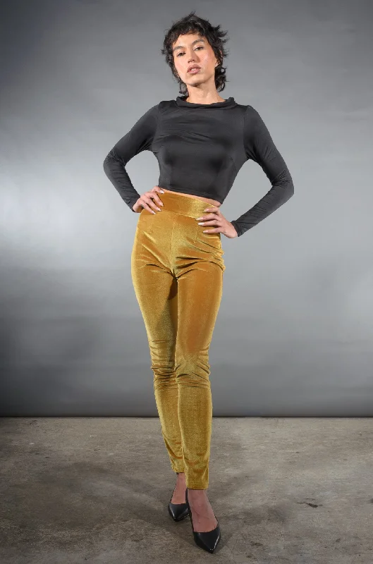 Lola Leggings in Gold | Laura Byrnes Design Luxurious Women's High -  end