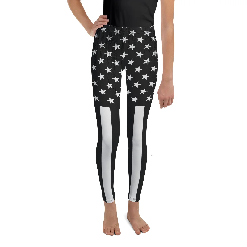 First Responder Firefighter Youth Leggings Youthful Women's Pop