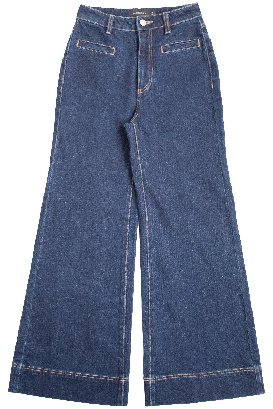 Witchery - Wide Leg Jeans Artistic Women's Hand - painted