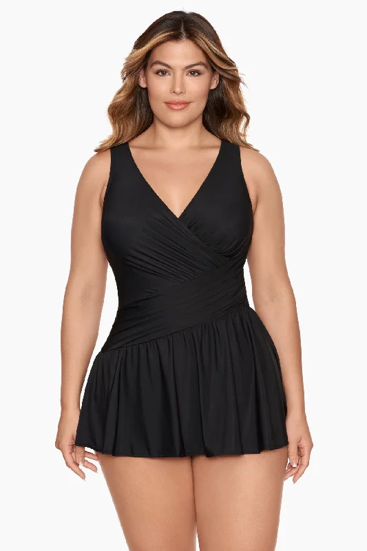 Plus Size Aurora Swim Dress Sustainable Organic
