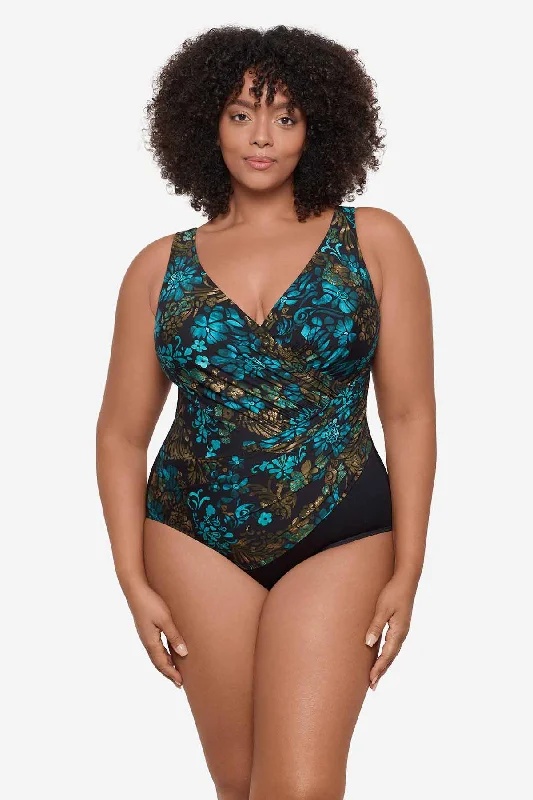 Plus Size Flor De Mare Oceanus One Piece Swimsuit Modern Women's Tech