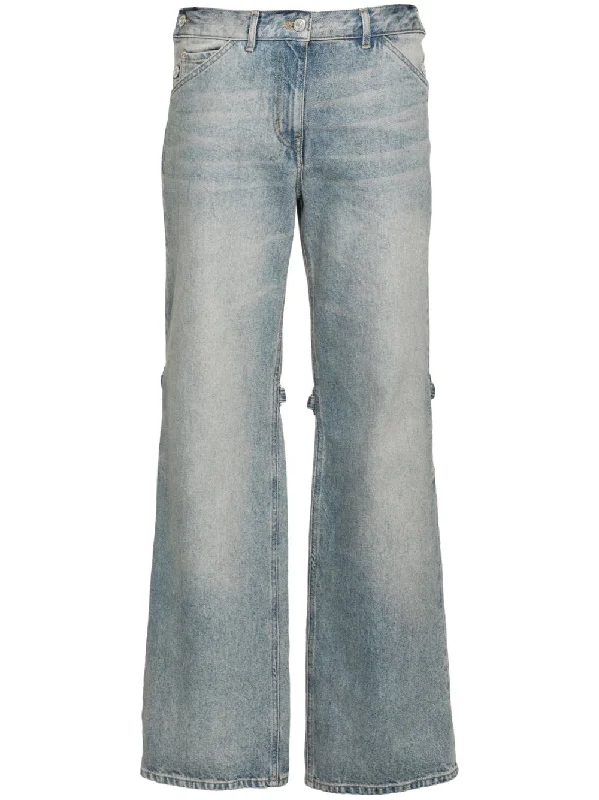 Courreges Pre Women's Jeans Clear blue Bold Women's Statement