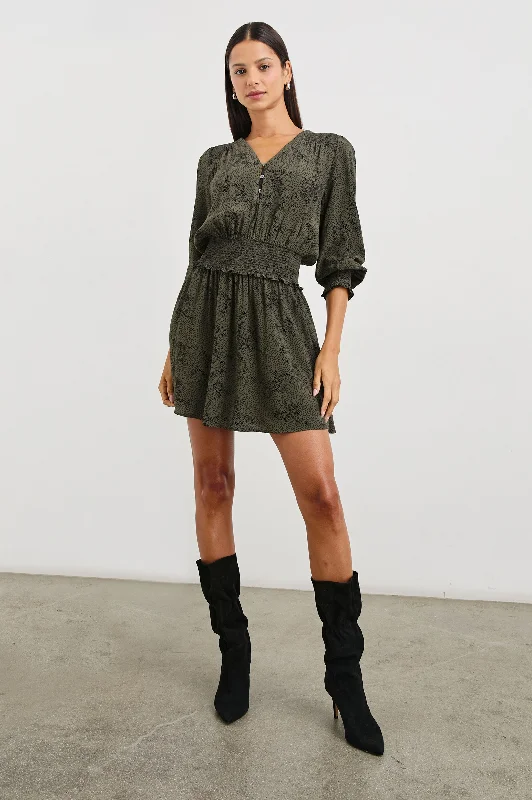 ZANA DRESS - OLIVE PEBBLE Vacation