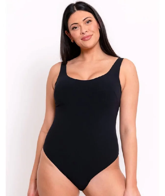 Curvy Kate Deep Dive Non-Wired Swimsuit - Black Minimalist Women's Casual