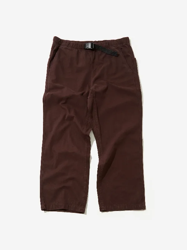 Goodhood Worldwide Military Pant - Chocolate Brown Cozy Women's Sherpa - lined