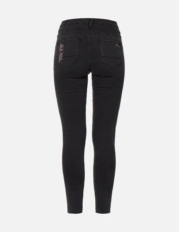 Triple Waistband Super High Waist Skinny Jeans Hip Women's Urban