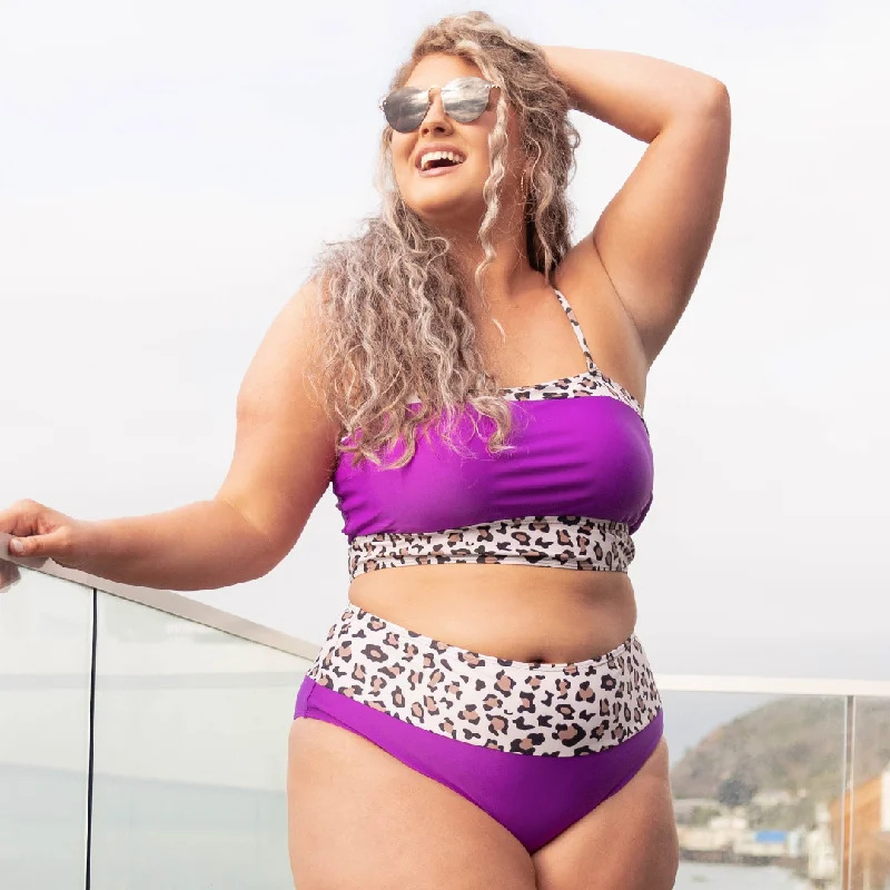 Hidden Islands Swim Bottom, Neon Purple Australian Beach